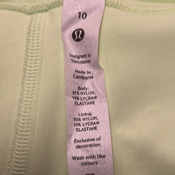 NWT Nulu Buttery Soft Feel Lululemon Align HR Legging 25” SZ 10 Lined Lime - Picture 5 of 6